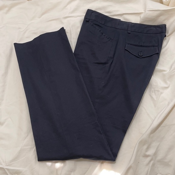 BCBGMaxAzria dark blue cotton trouser pants size 2 - Picture 1 of 8
